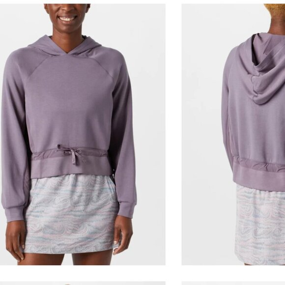 Travis Mathew Tops - Travis Mathew Women's Mauve purple golden state cropped hoodie Small